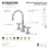 Kingston Brass KS2981BEX Essex Widespread Bathroom Faucet with Brass Pop-Up, Polished Chrome
