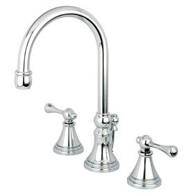 Kingston Brass 8 in. Widespread Bathroom Faucet, Polished Chrome KS2981BL