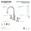 Kingston Brass KS2981BL 8 in. Widespread Bathroom Faucet, Polished Chrome