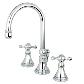 Kingston Brass 8 in. Widespread Bathroom Faucet, Polished Chrome KS2981KX