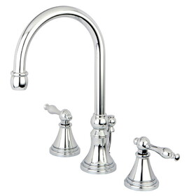 Kingston Brass 8 in. Widespread Bathroom Faucet, Polished Chrome KS2981NL