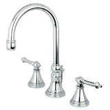 Kingston Brass Templeton Widespread Bathroom Faucet with Brass Pop-Up, Polished Chrome KS2981TL