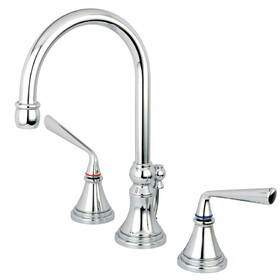 Kingston Brass 8 in. Widespread Bathroom Faucet, Polished Chrome KS2981ZL