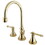 Kingston Brass KS2982TL Templeton Widespread Bathroom Faucet with Brass Pop-Up, Polished Brass
