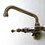 Kingston Brass KS313ORB Kingston Two Handle Wall Mount Kitchen Faucet, Oil Rubbed Bronze