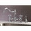 Kingston Brass KS3271AXBS Restoration 8" Bridge Kitchen Faucet with Sprayer, Polished Chrome