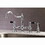 Kingston Brass KS3271PKLBS Duchess Bridge Kitchen Faucet with Brass Sprayer, Polished Chrome