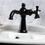 Kingston Brass KS3540NX Hamilton Single-Handle Bathroom Faucet with Push Pop-Up, Matte Black