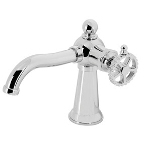 Kingston Brass KS3541CG Fuller Single-Handle Bathroom Faucet with Push Pop-Up, Polished Chrome
