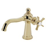 Kingston Brass KS3542NX Hamilton Single-Handle Bathroom Faucet with Push Pop-Up, Polished Brass