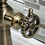 Kingston Brass KS3543CG Fuller Single-Handle Bathroom Faucet with Push Pop-Up, Antique Brass