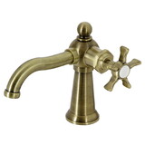 Kingston Brass KS3543NX Hamilton Single-Handle Bathroom Faucet with Push Pop-Up, Antique Brass