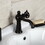 Kingston Brass KS3545CG Fuller Single-Handle 1-Hole Deck Mount Bathroom Faucet with Push Pop-Up, Oil Rubbed Bronze