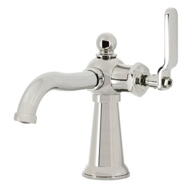 Kingston Brass KS3546KL Knight Single-Handle Bathroom Faucet with Push Pop-Up, Polished Nickel