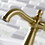 Kingston Brass KS3547CG Fuller Single-Handle Bathroom Faucet with Push Pop-Up, Brushed Brass