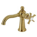 Kingston Brass KS3547NX Hamilton Single-Handle Bathroom Faucet with Push Pop-Up, Brushed Brass