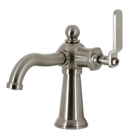 Kingston Brass KS3548KL Knight Single-Handle Bathroom Faucet with Push Pop-Up, Brushed Nickel
