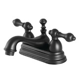Kingston Brass 4 in. Centerset Bathroom Faucet, Matte Black KS3600AL