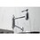 Kingston Brass Heirloom KS3701AL - Restoration Two-Handle 1-Hole Deck Mount Pot Filler Faucet, Polished Chrome