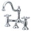 Kingston Brass KS3911AX Restoration Bathroom Bridge Faucet, Polished Chrome