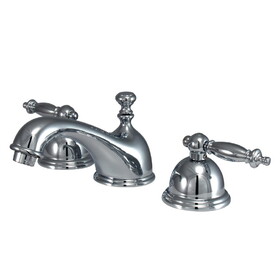 Kingston Brass Templeton 8 in. Widespread Bathroom Faucet, Polished Chrome KS3961TL