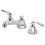 Kingston Brass KS4461KL Whitaker Widespread Bathroom Faucet with Brass Pop-Up, Polished Chrome