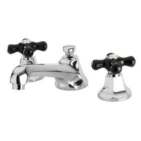 Kingston Brass Duchess Widespread Bathroom Faucet with Brass Pop-Up, Polished Chrome KS4461PKX