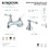 Kingston Brass KS4471BL 8 in. Widespread Bathroom Faucet, Polished Chrome
