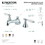 Kingston Brass KS4471PL 8 in. Widespread Bathroom Faucet, Polished Chrome