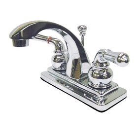 Kingston Brass 4 in. Centerset Bathroom Faucet, Polished Chrome KS4641NML