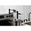 Kingston Brass Tulare KS4700DFL - NuWave Two-Handle 1-Hole Deck Mount Pot Filler Faucet, Matte Black