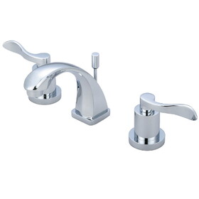 Kingston Brass NuWave Widespread Bathroom Faucet, Polished Chrome