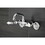 Kingston Brass KS512C Two-Handle Wall Mount Bar Faucet, Polished Chrome