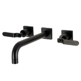 Kingston Brass Whitaker Two-Handle 3-Hole Wall Mount Tub Faucet