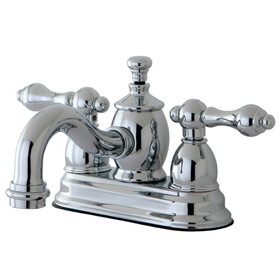 Kingston Brass 4 in. Centerset Bathroom Faucet, Polished Chrome KS7101AL