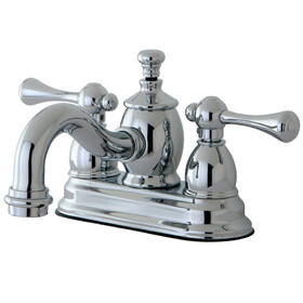 Kingston Brass 4 in. Centerset Bathroom Faucet, Polished Chrome KS7101BL