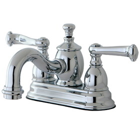 Kingston Brass 4 in. Centerset Bathroom Faucet, Polished Chrome KS7101FL