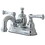 Kingston Brass KS7101FL 4 in. Centerset Bathroom Faucet, Polished Chrome