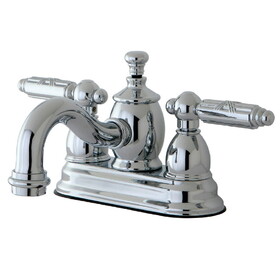 Kingston Brass 4 in. Centerset Bathroom Faucet, Polished Chrome KS7101GL