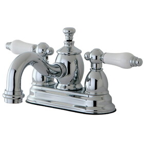 Kingston Brass 4 in. Centerset Bathroom Faucet, Polished Chrome KS7101PL