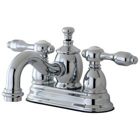 Kingston Brass 4 in. Centerset Bathroom Faucet, Polished Chrome KS7101TAL