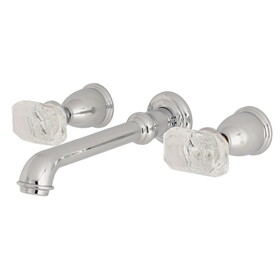 Kingston Brass Wall Mount Bathroom Faucet, Polished Chrome KS7121KRL