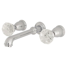 Kingston Brass Wall Mount Bathroom Faucet, Polished Chrome KS7121KWL