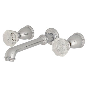 Kingston Brass Wall Mount Bathroom Faucet, Polished Chrome KS7121WCL