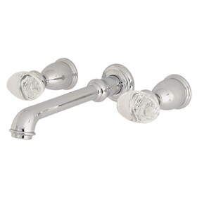 Kingston Brass Wall Mount Bathroom Faucet, Polished Chrome KS7121WVL