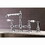 Kingston Brass KS7271PLBS English Country 8" Bridge Kitchen Faucet with Sprayer, Polished Chrome