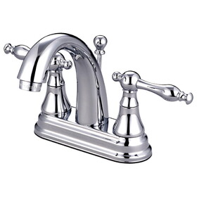 Kingston Brass 4 in. Centerset Bathroom Faucet, Polished Chrome KS7611NL