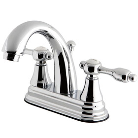 Kingston Brass 4 in. Centerset Bathroom Faucet, Polished Chrome KS7611TAL