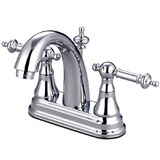 Kingston Brass Templeton 4 in. Centerset Bathroom Faucet, Polished Chrome KS7611TL