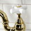 Kingston Brass KS7752PXBS English Country Bridge Kitchen Faucet with Brass Sprayer, Polished Brass